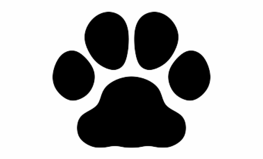 paw clipart silhouette dog