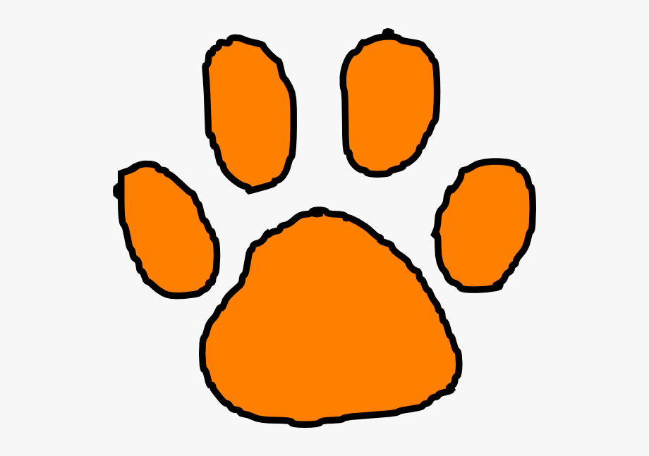 paw clipart tiger