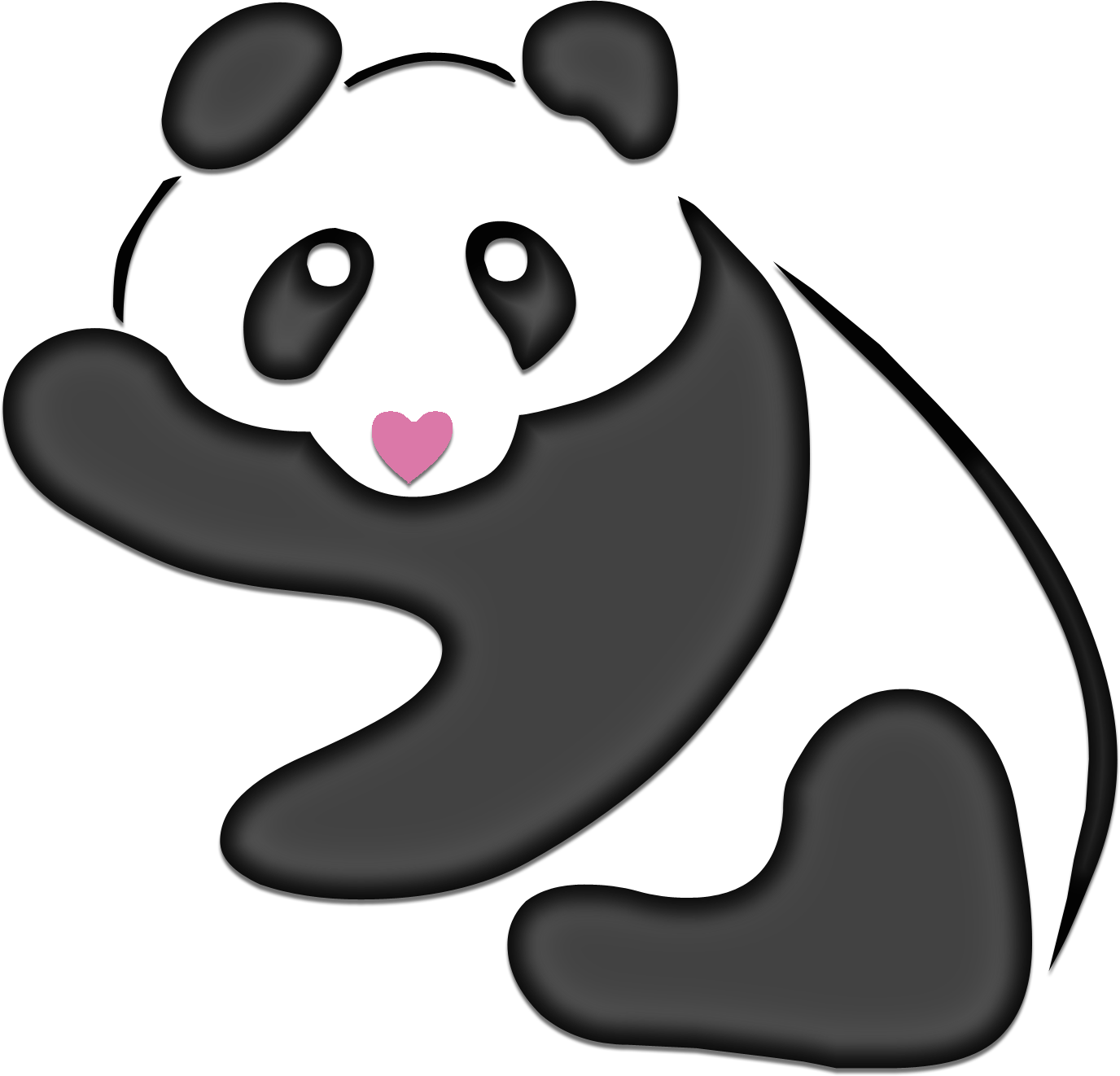 paw clipart traceable