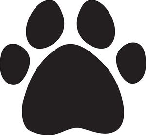 pawprint clipart cartoon