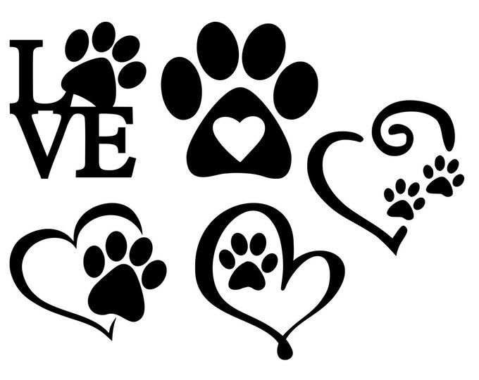 Download Pawprint clipart dog love, Pawprint dog love Transparent ...
