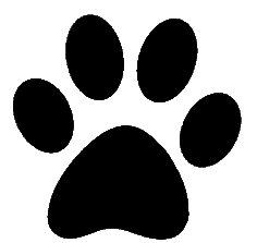 Paws clipart paw print.  pawprint clipartlook