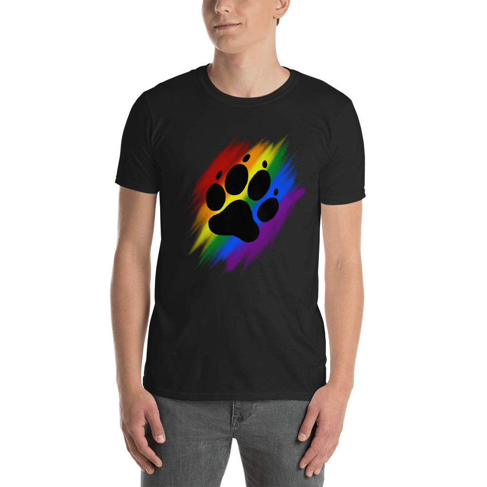 pawprint clipart rainbow