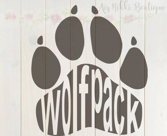 pawprint clipart wolfpack