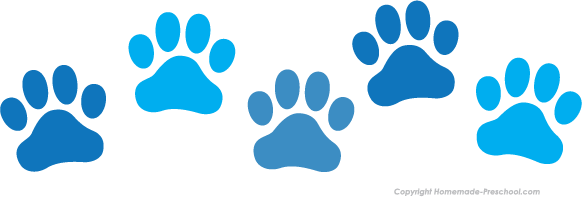 Paws clipart blue. Free paw prints 