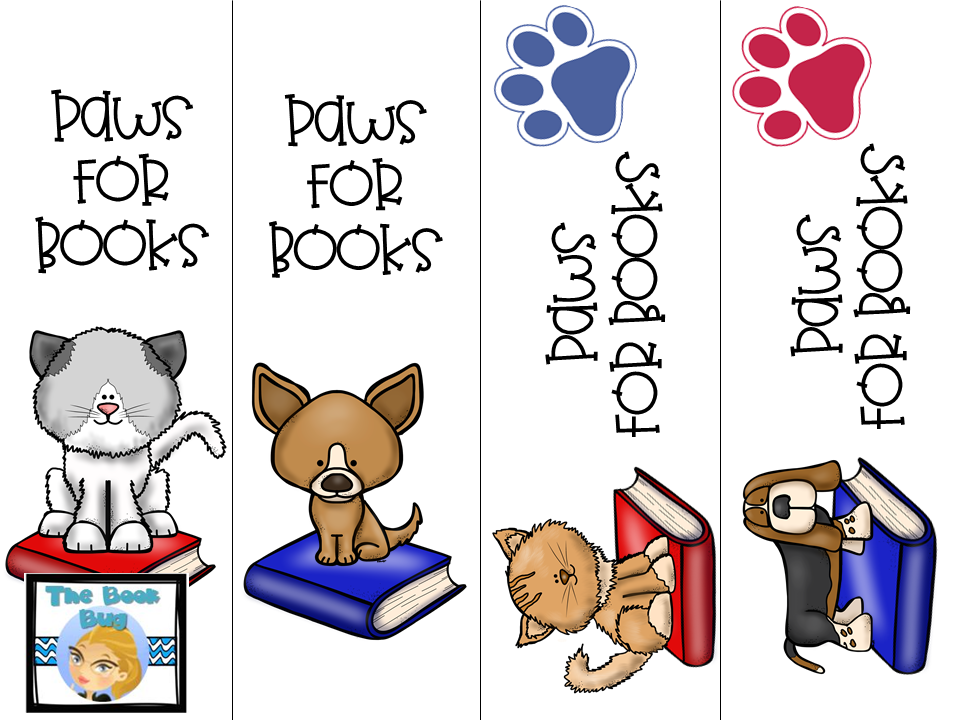 paws clipart book clipart