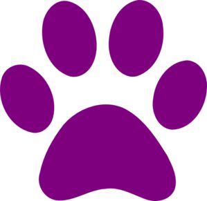 paws clipart colored