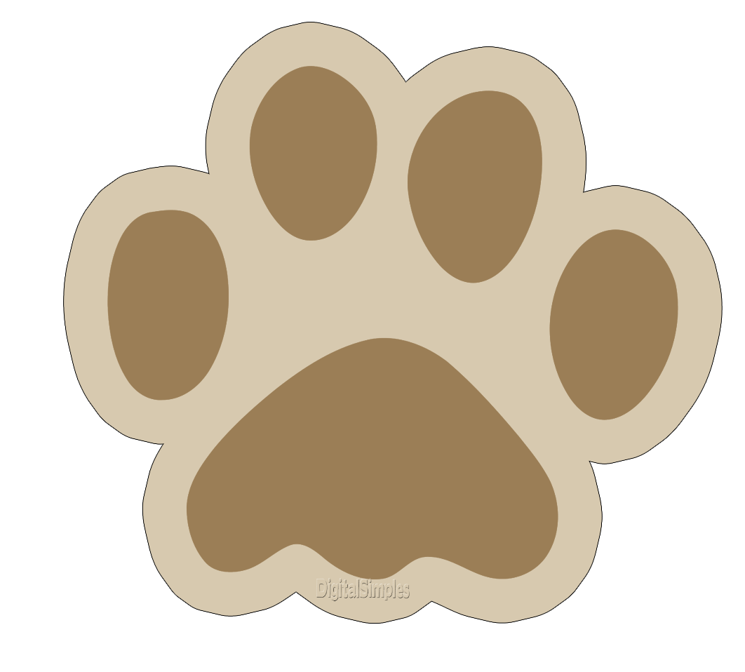 paws clipart jungle
