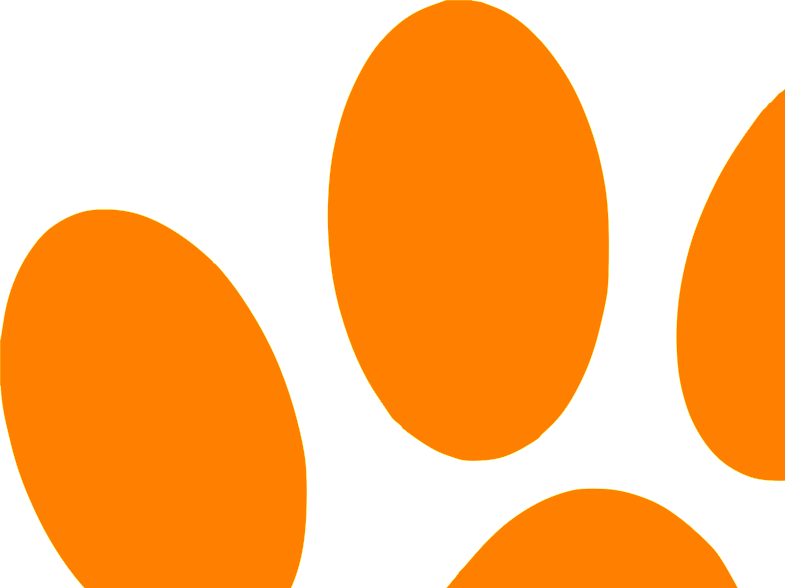 paws clipart orange cat