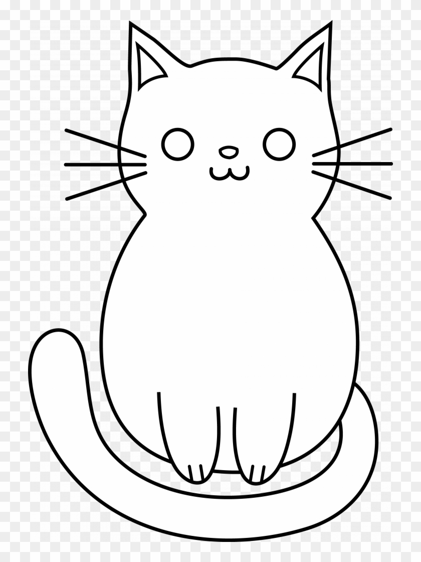 paws clipart simple cat