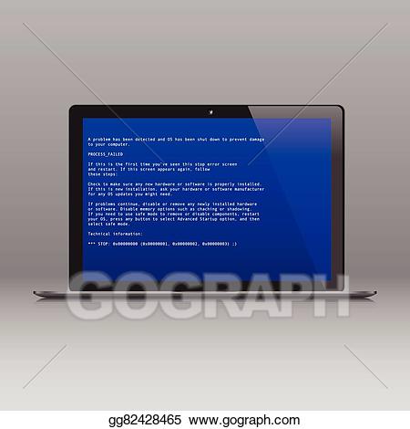 Pc clipart computer error. Vector stock business laptop