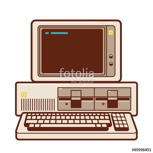 pc clipart old computer