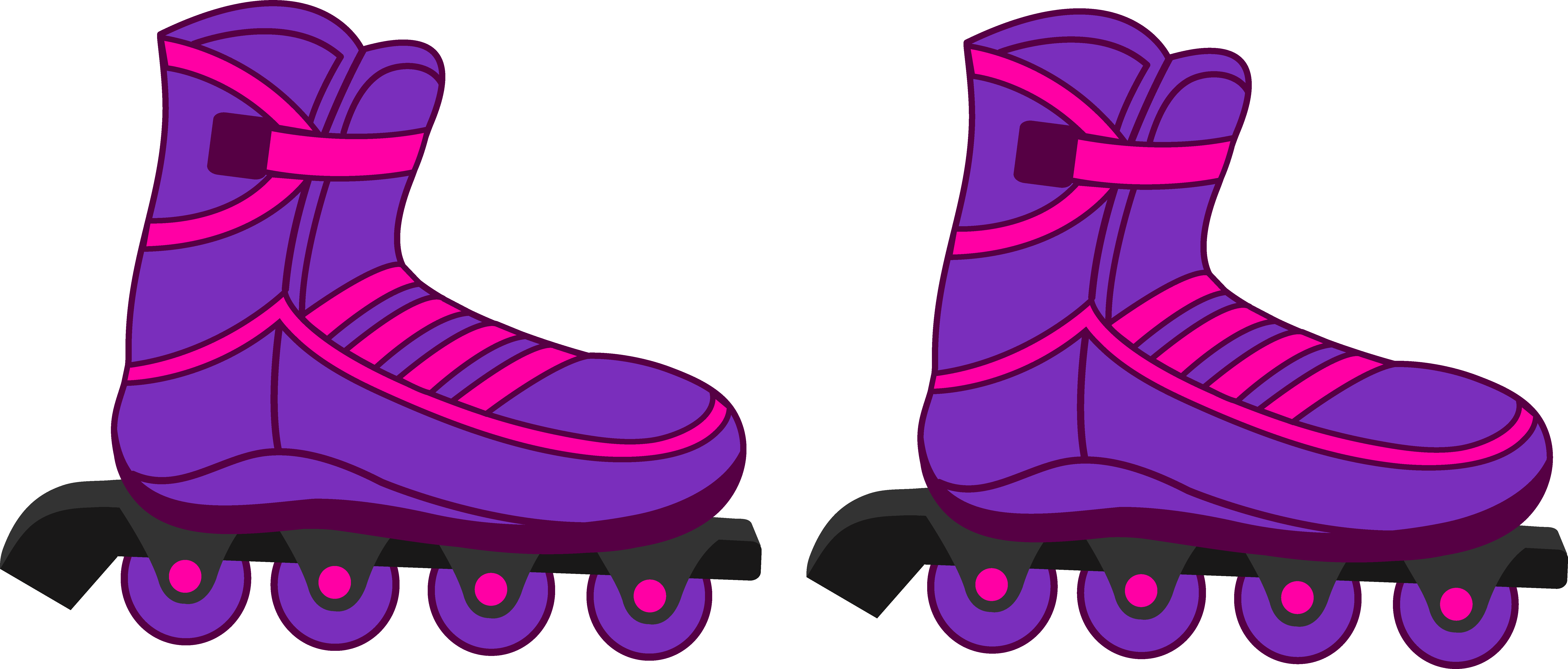 80's clipart pair shoe. Rollerblade 