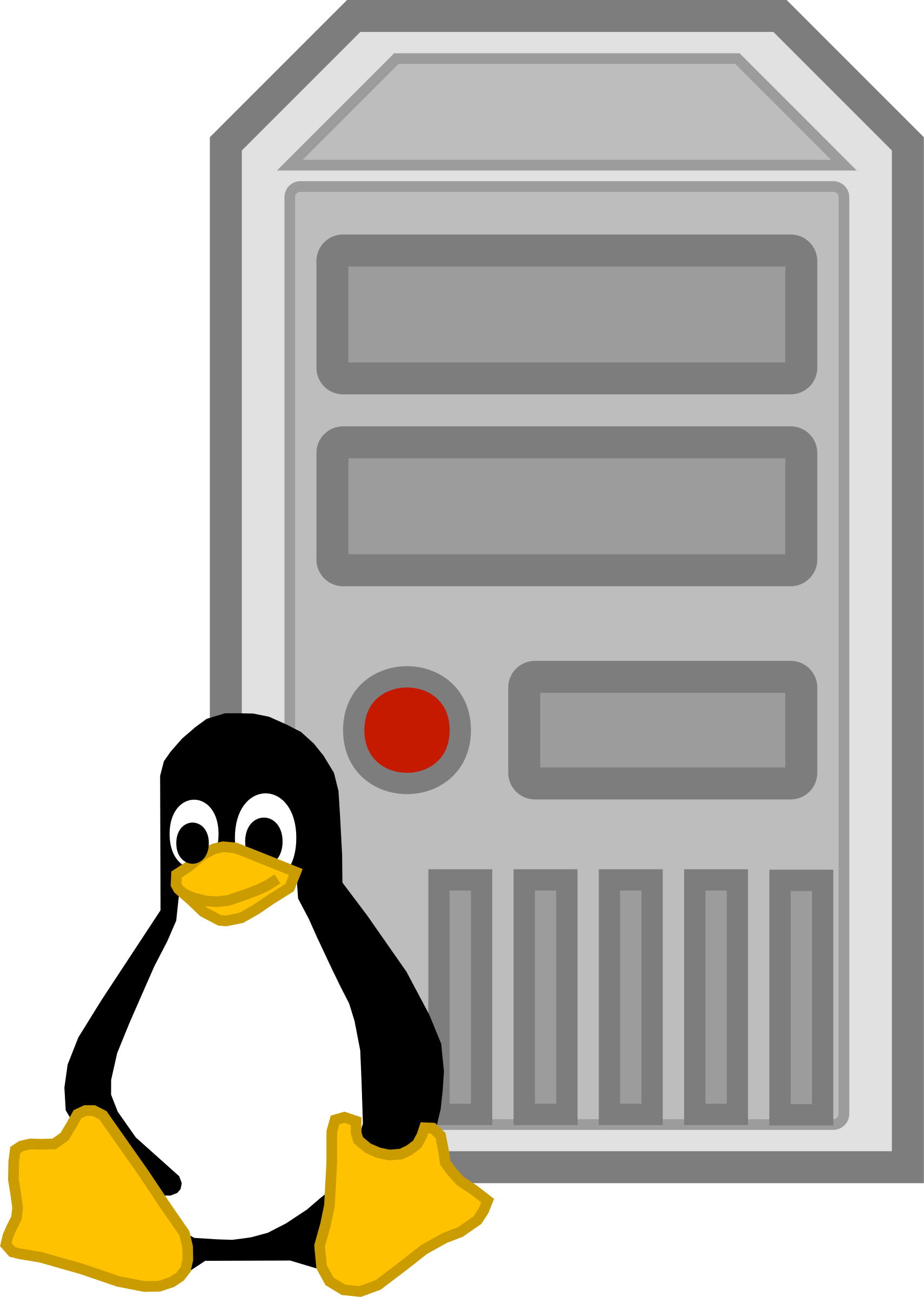 penguin clipart computer