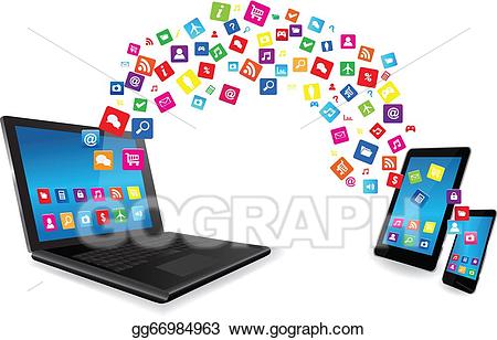 pc clipart smartphone tablet