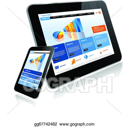 pc clipart smartphone tablet