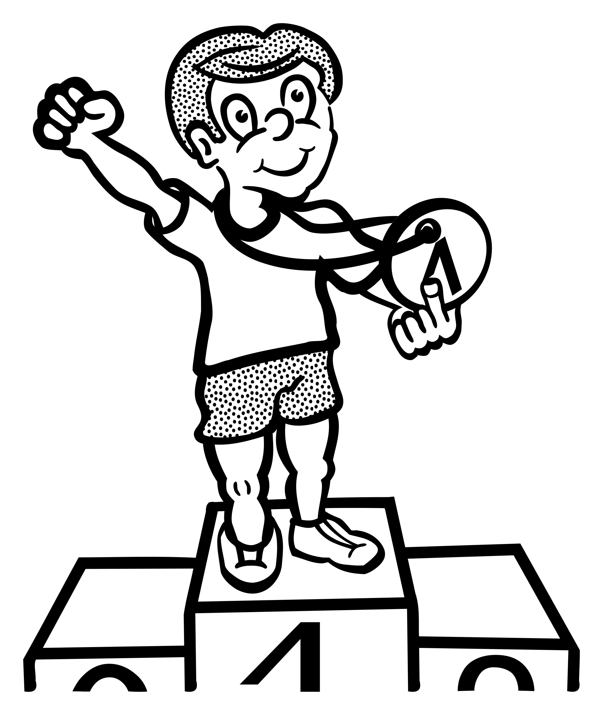prize clipart black and white