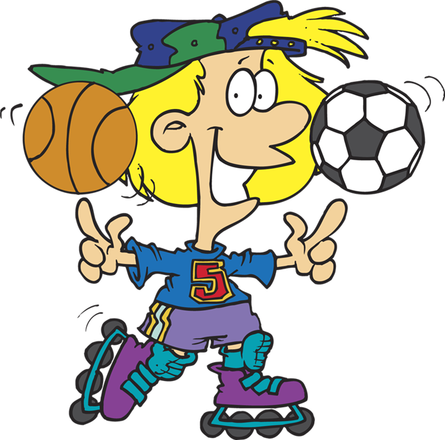 Through lessons and activities. Pe clipart sport news