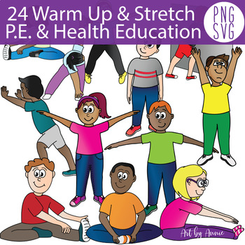  warm up stretch. Pe clipart stretches