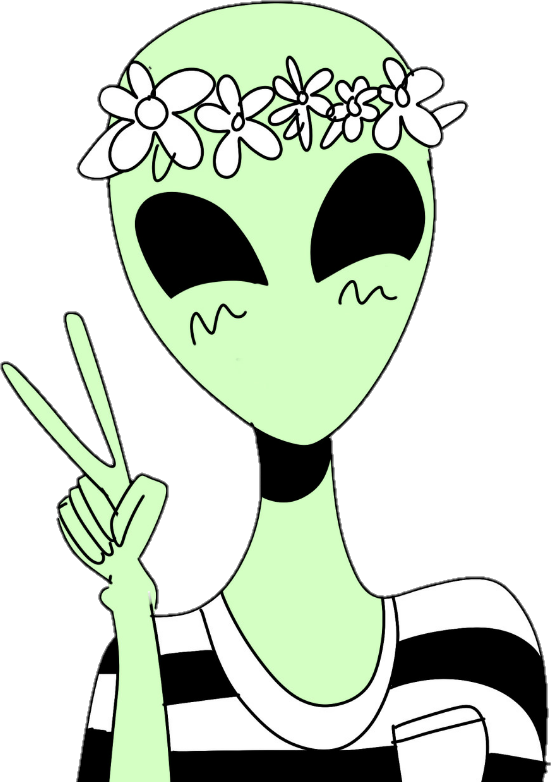 peace clipart alien