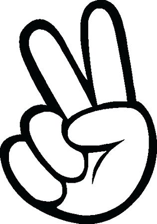 peace clipart hand