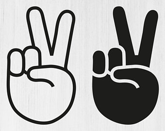 peace clipart hand gesture