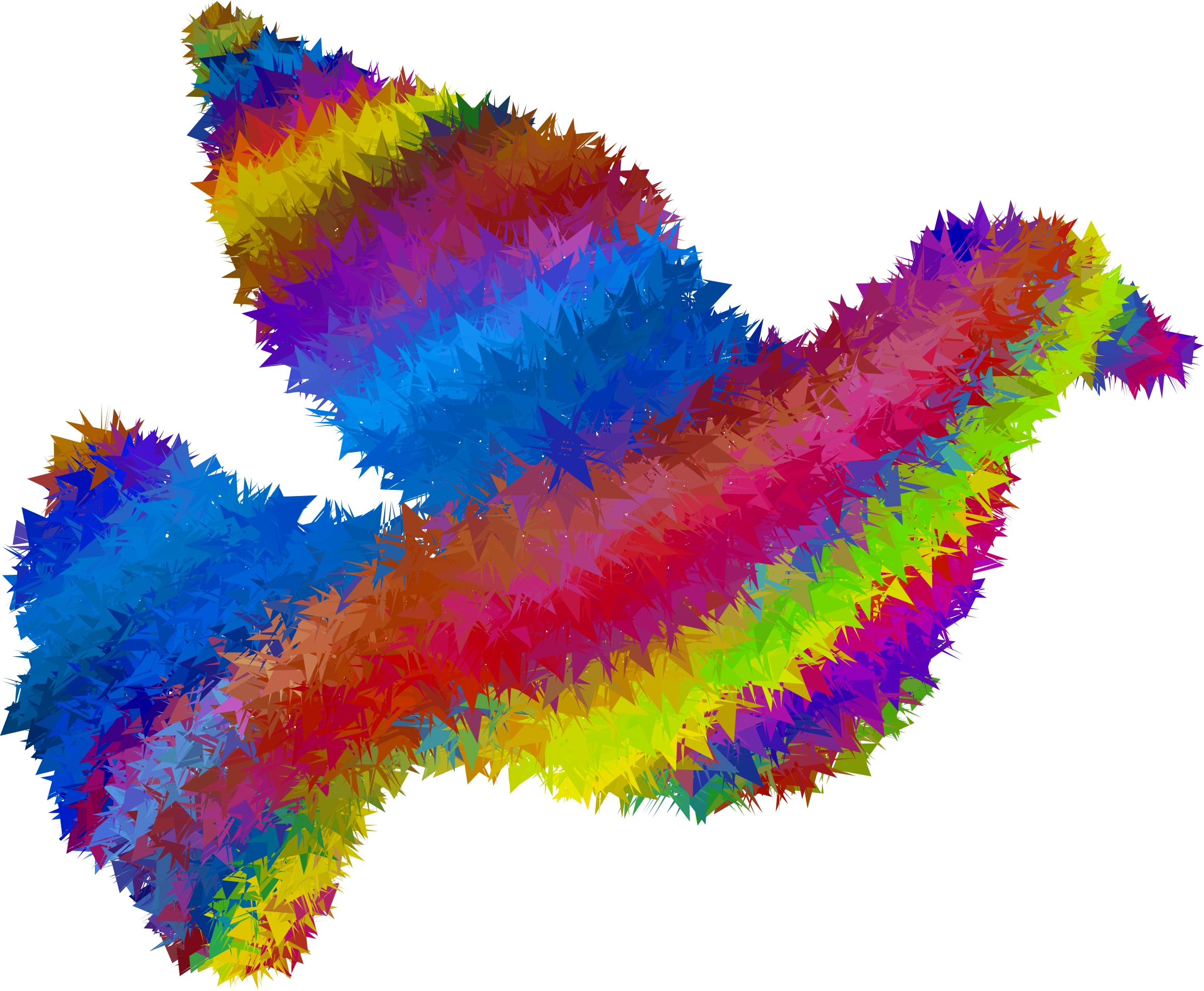 High poly dove icons. Peace clipart psychedelic flower