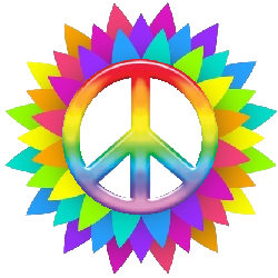 peace clipart rainbow