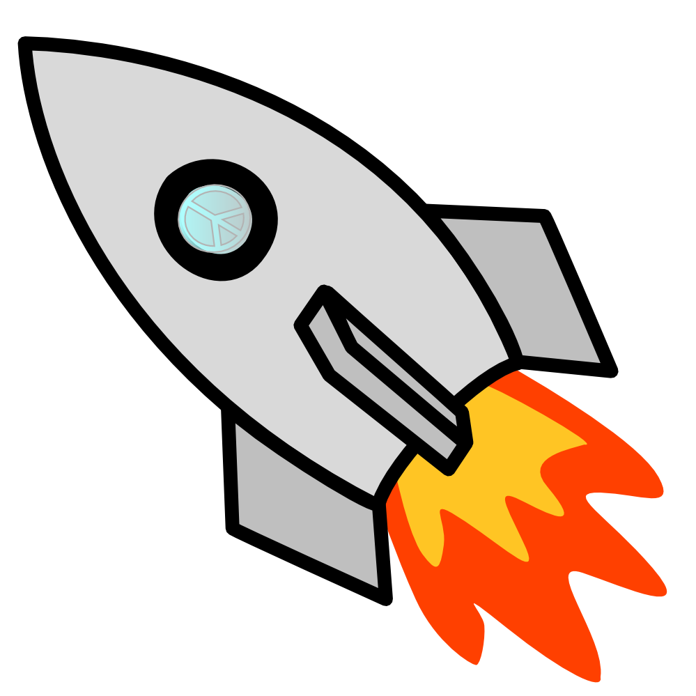peace clipart rocket