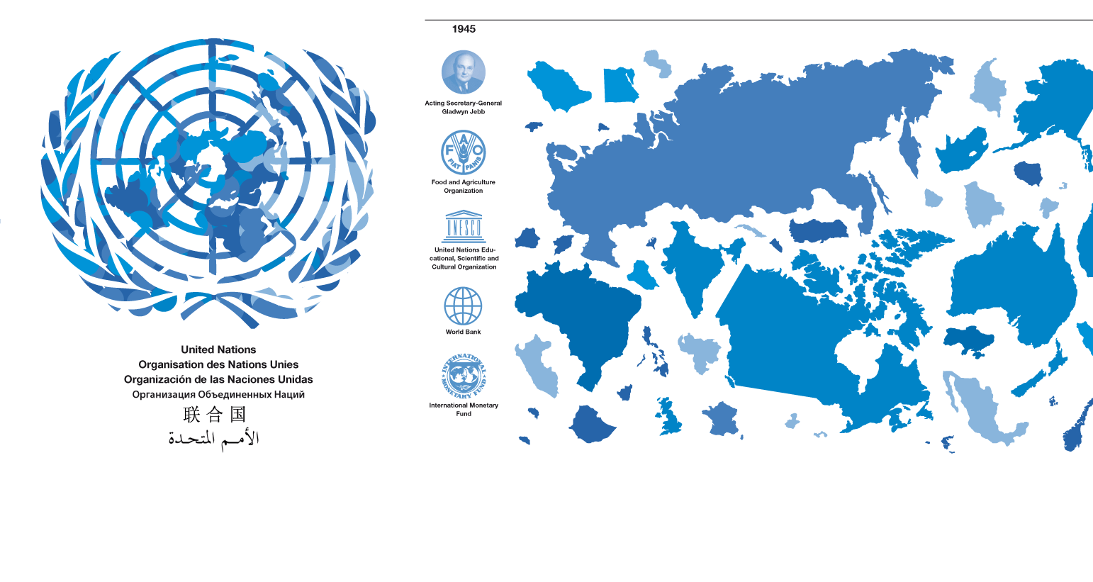 Организация Объединённых наций карта. Государства ООН на карте.