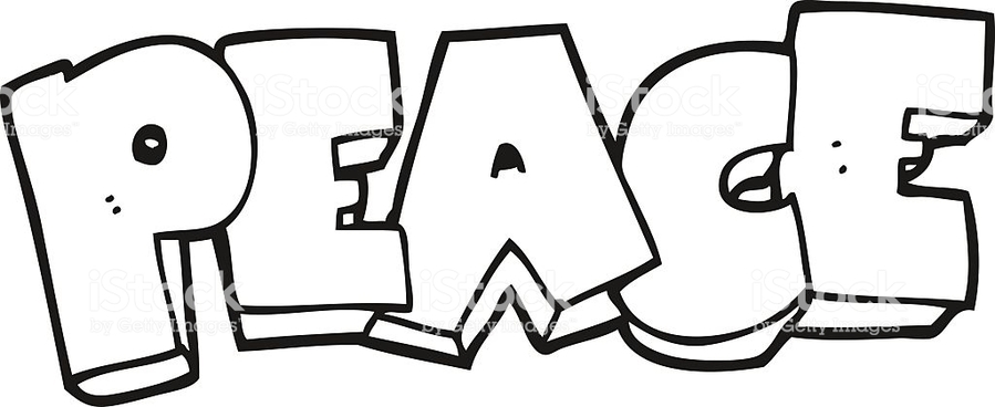 peace clipart word