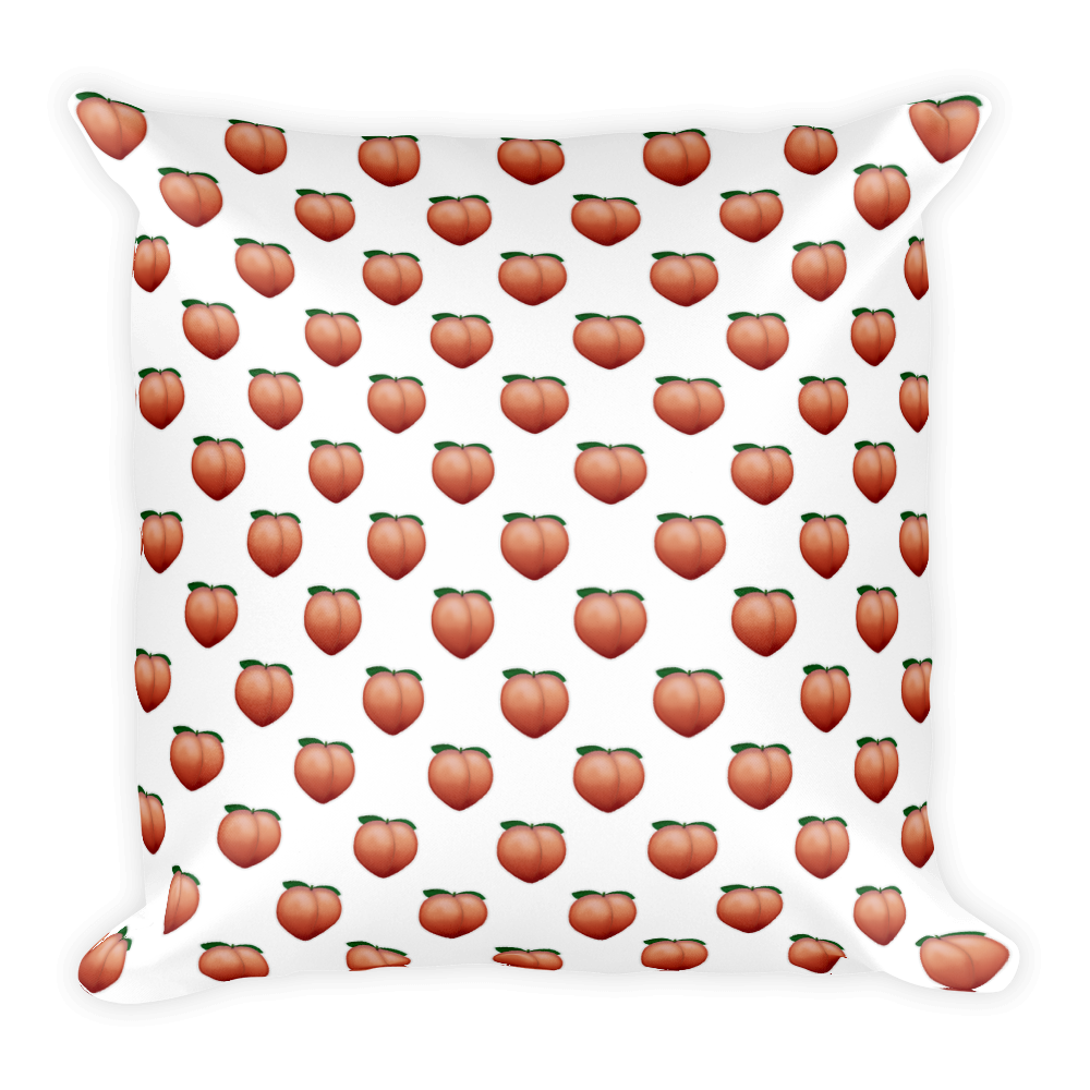Pillow just peachjust. Peach clipart emoji