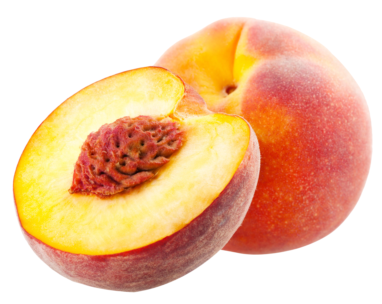 Peach sliced