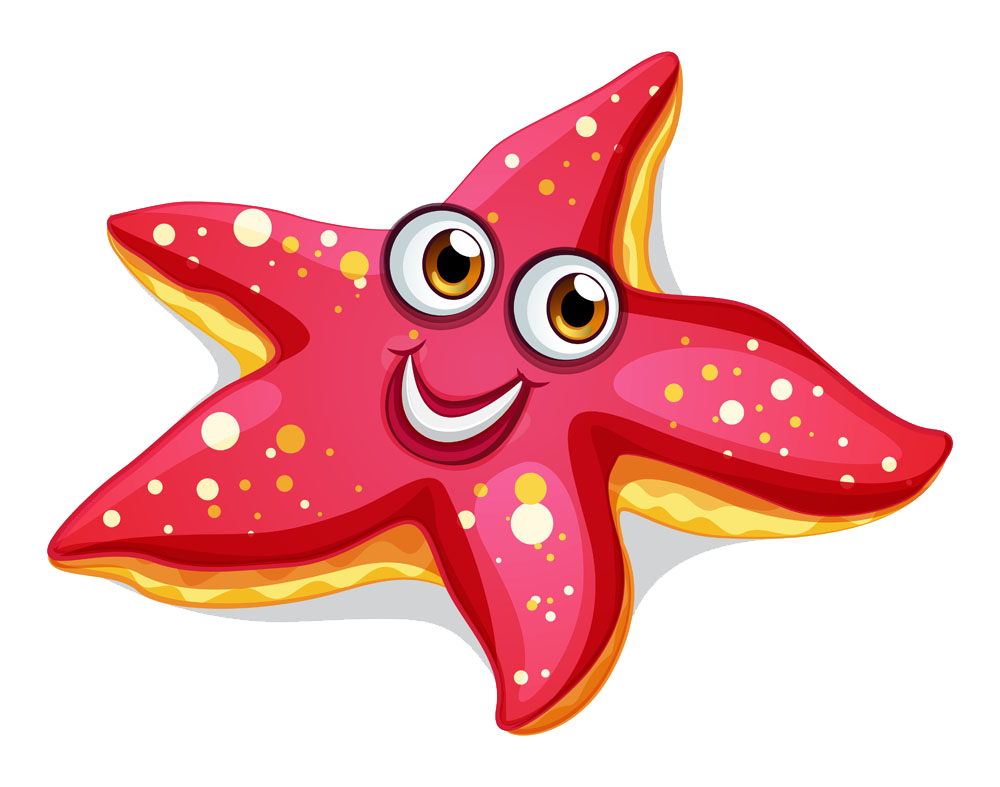 peach clipart starfish