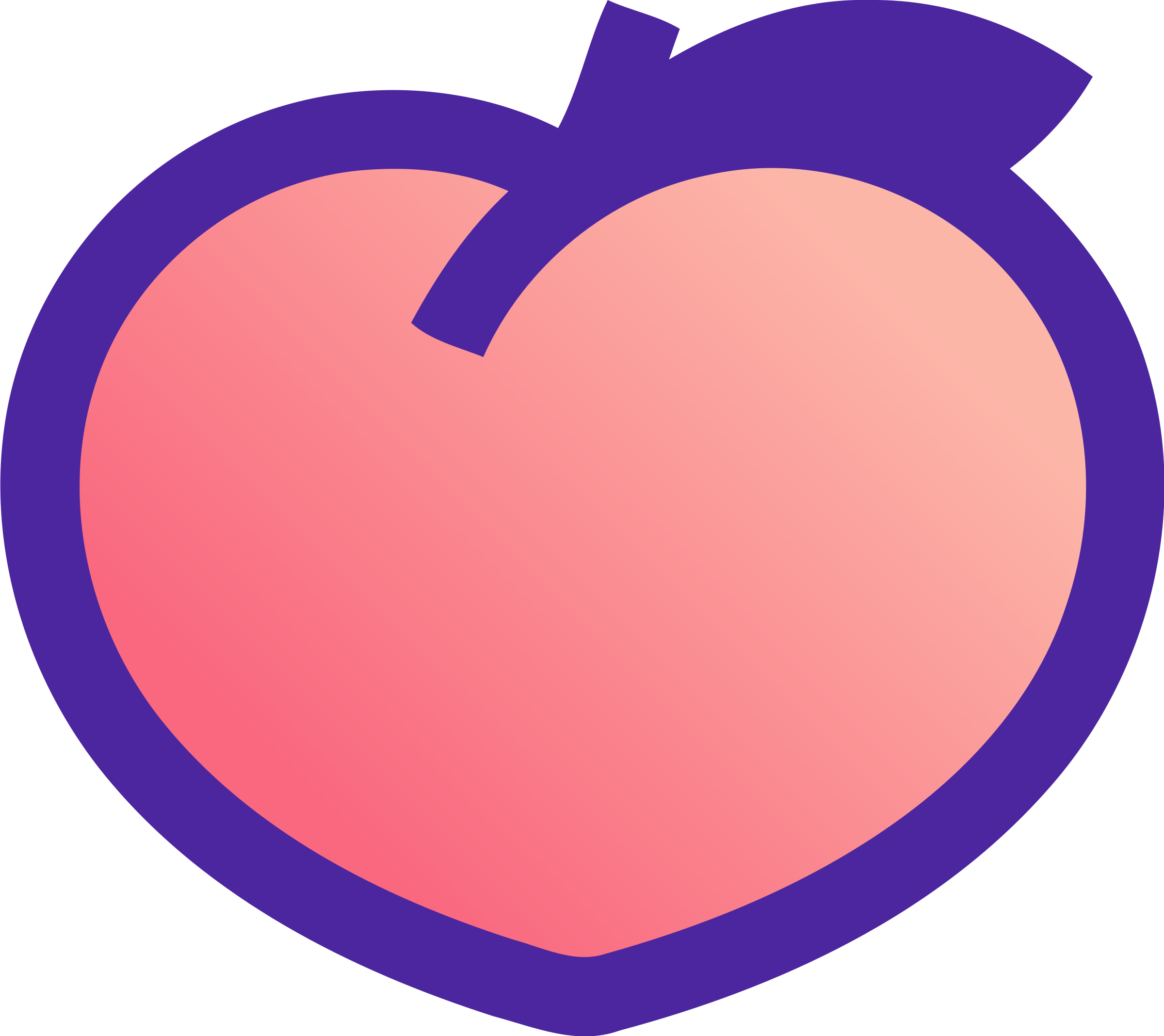 peach clipart vector