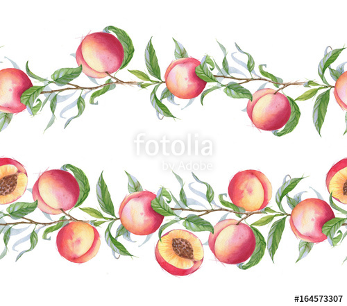 peaches clipart banner