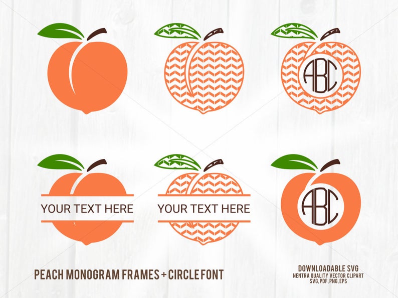  off sale monogram. Peach clipart svg