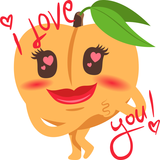 A peach life inspired. Peaches clipart emoji