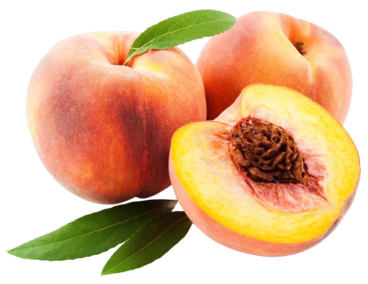 Peach png transparent images. Peaches clipart sliced