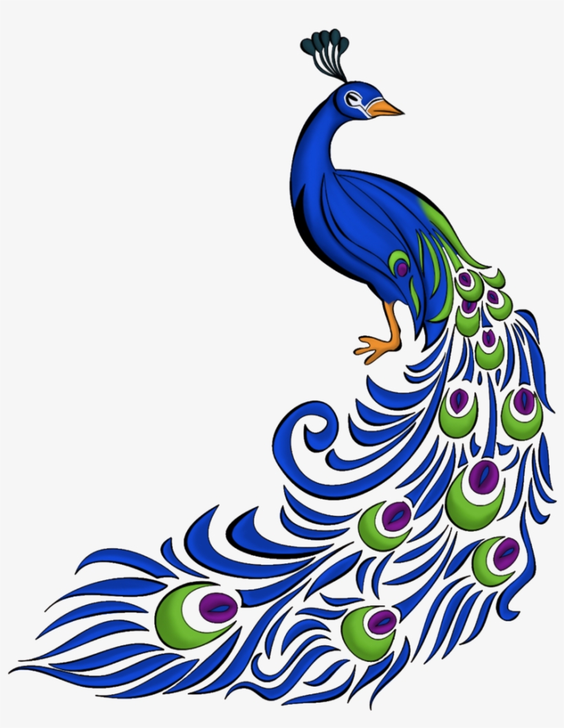 peacock clipart happy