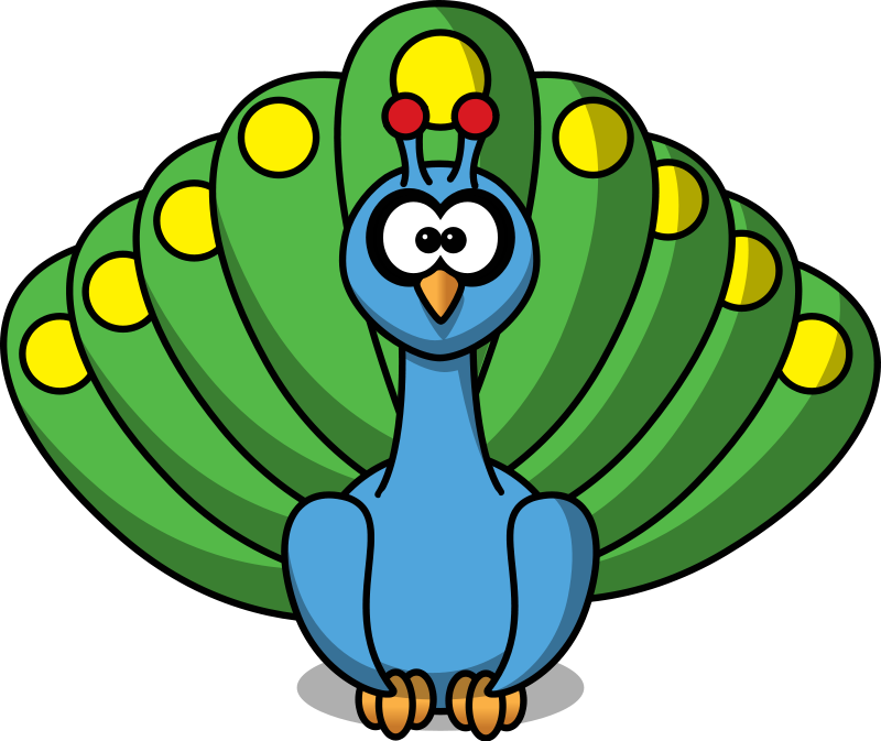 peacock clipart public domain