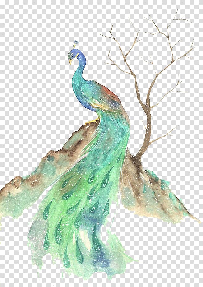 peacock clipart tree clipart