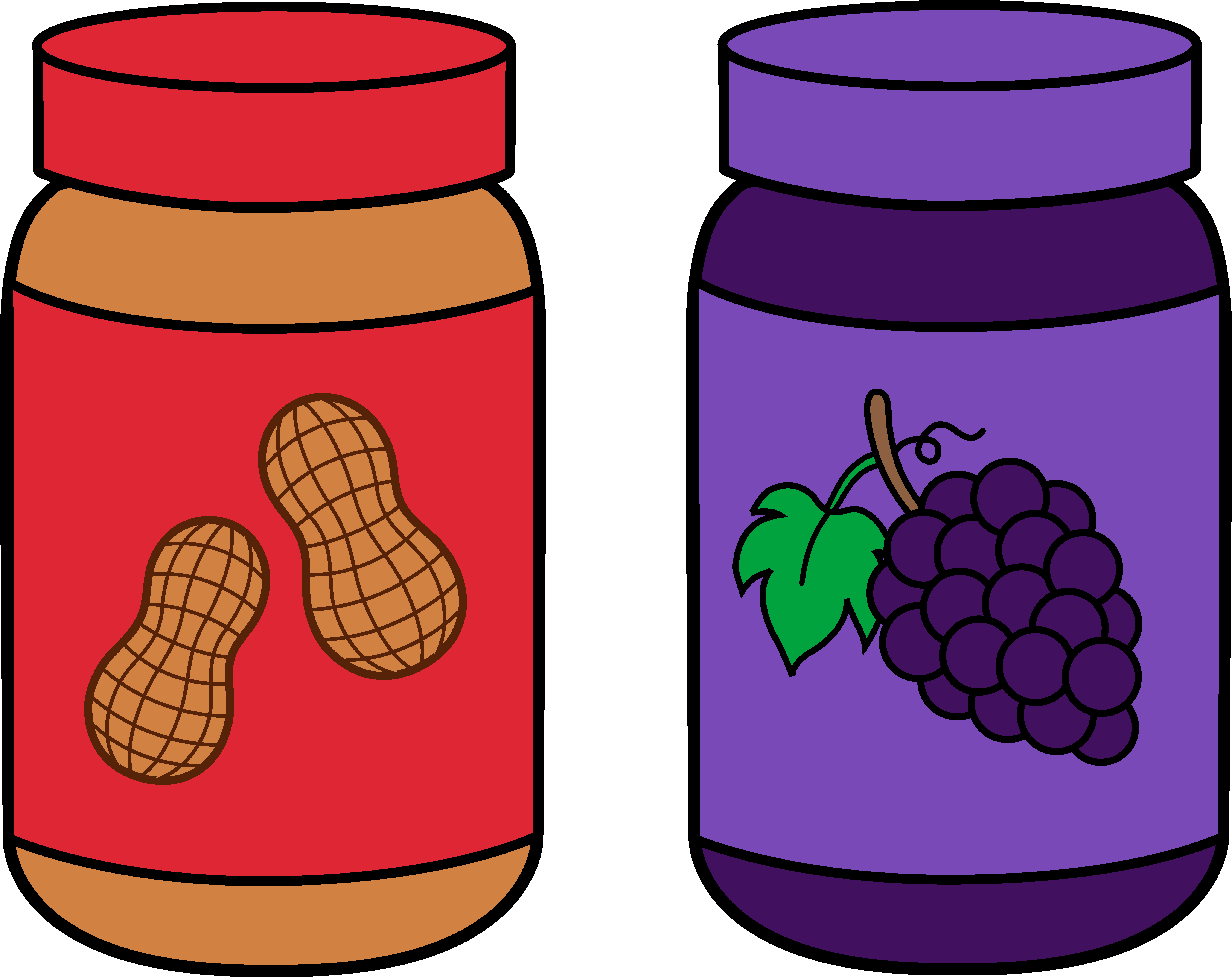 Peanut Butter And Jelly Cartoon : Peanut Butter Jelly Sandwich Vector