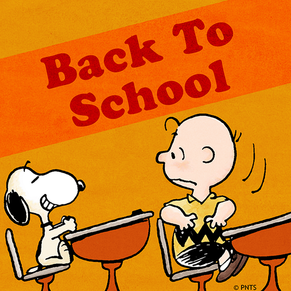 peanuts clipart back to school