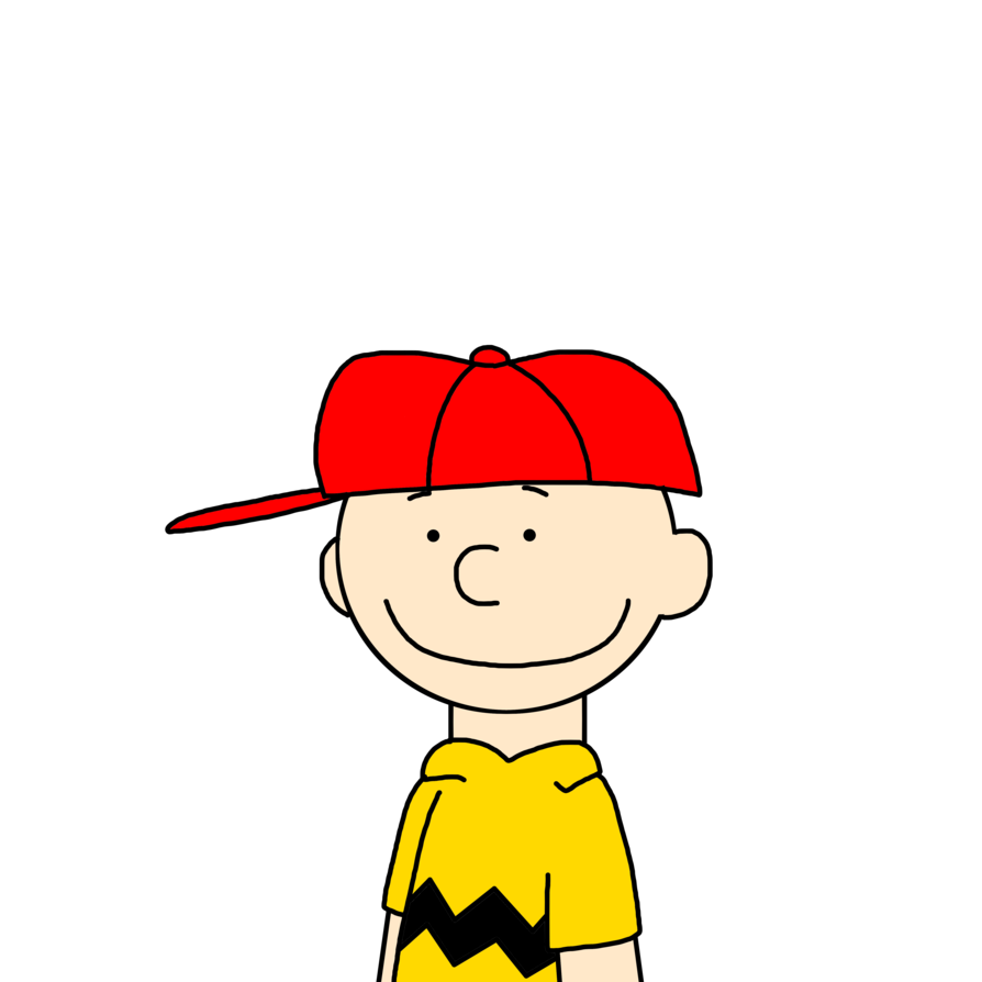 Charlie brown with red. Peanuts clipart baseball