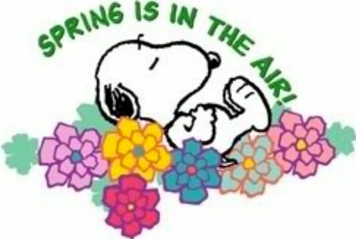Is in the air. Peanuts clipart spring