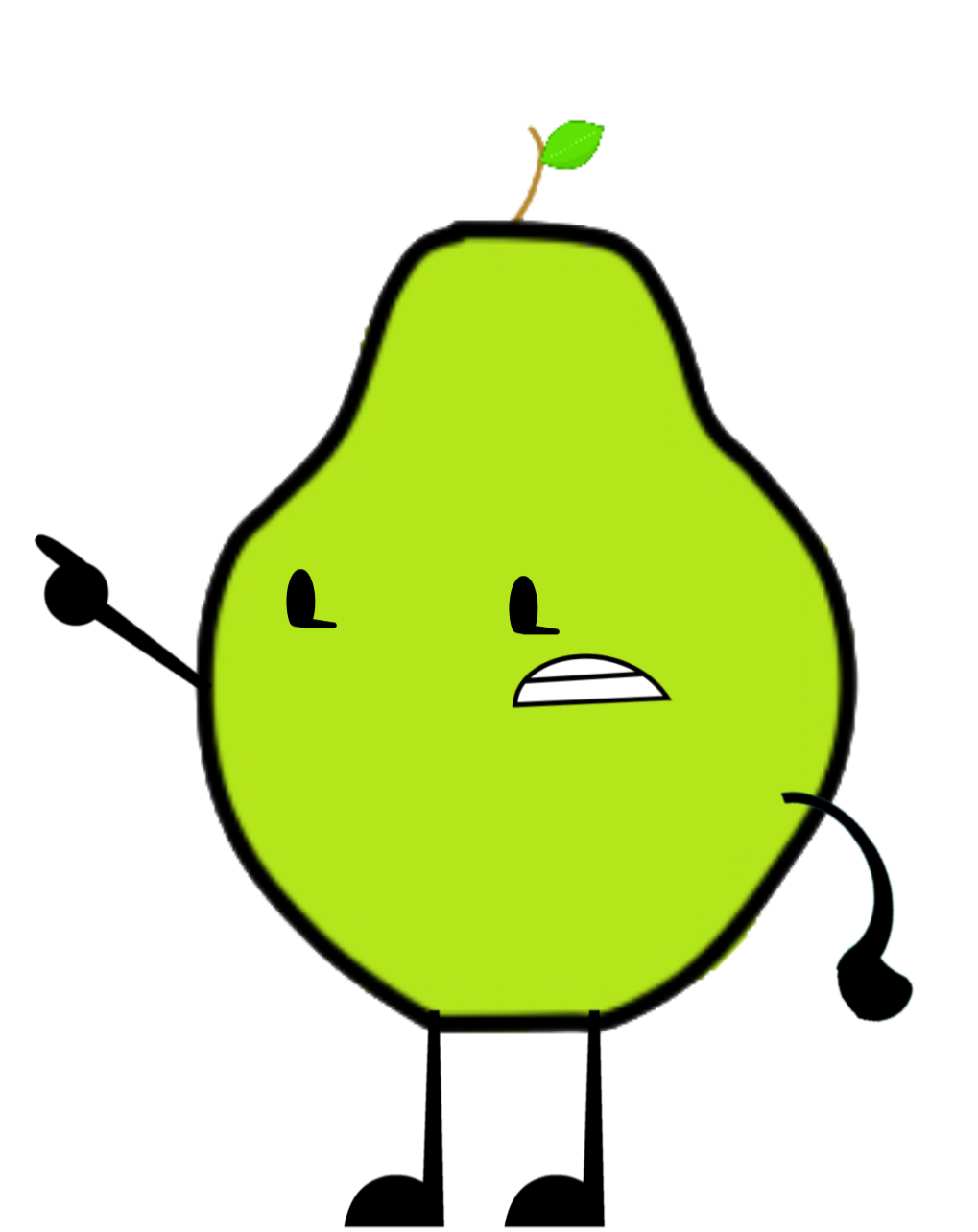 pear clipart cyan