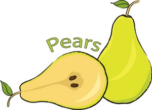 pear clipart fruit seed