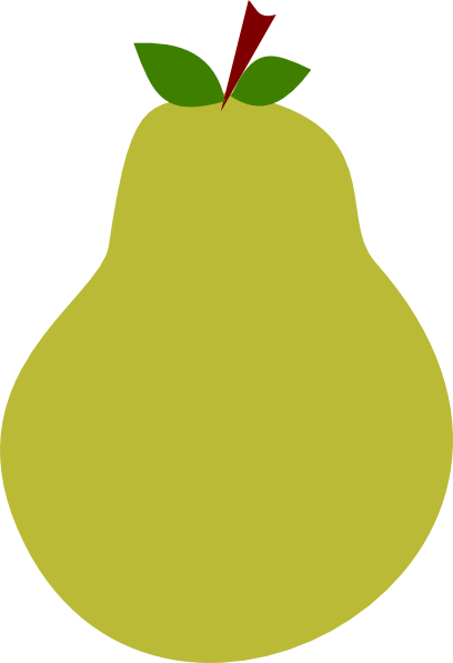 pear clipart green pear