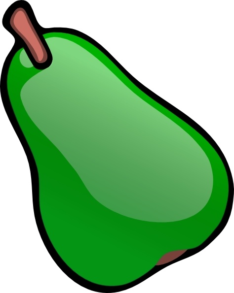 pear clipart green pear